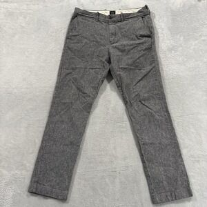 J. Crew Chino Pants Men 33 x 32 Gray Preppy Office Workwear